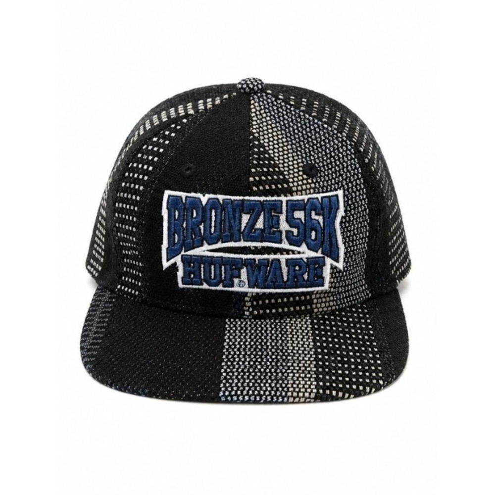 HUF X Bronze 56K Baja Snapback Black & Blue Adjustable OSFM Hat Cap NWT R15